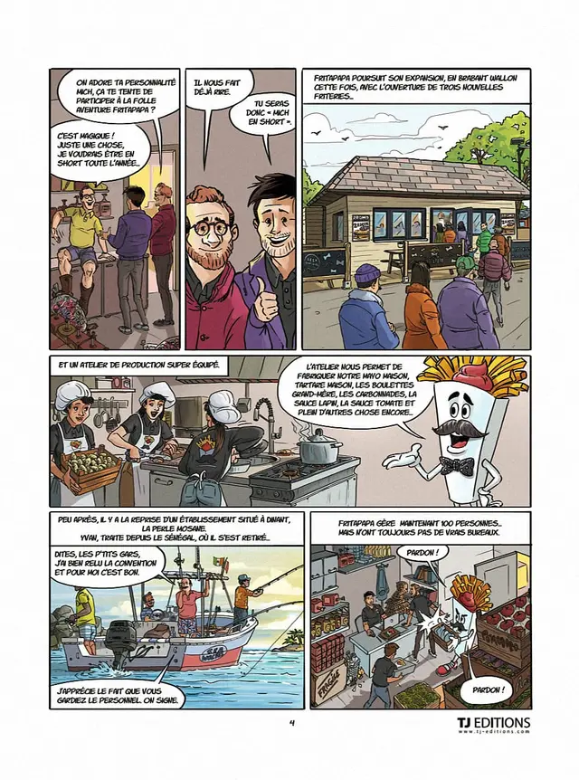 Planche 4 : l’expansion en Brabant wallon, l’atelier de production maison et la reprise de Dinant.
